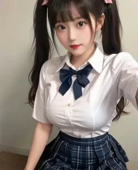 双马尾粉嫩迷人妹妹